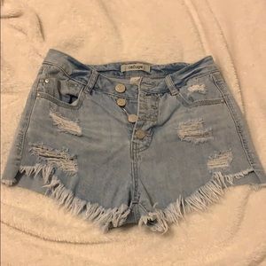 denim shorts